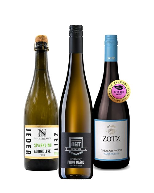 Alcohol-free Dry January 3 wines Tasting Pack